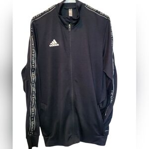 SET OF TWO ADIDAS Black Jacket. Sz L & Adidas Black Basketball Men's Shorts XL